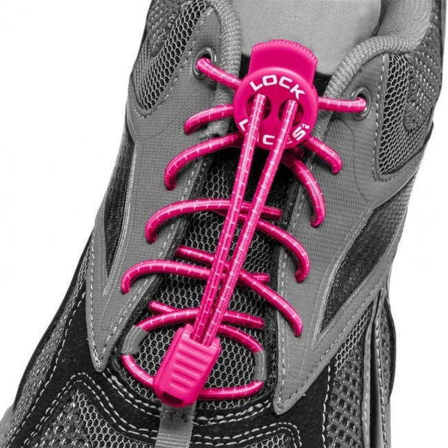 lock laces rosado cordones triatlon